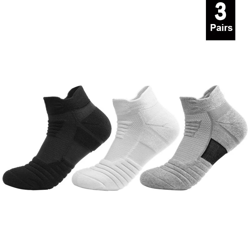 1/3 Pairs Anti-slip Football Socks Men Cotton Sock Short Long Tube Soccer Basketball Sport Socks Breathable Sock
