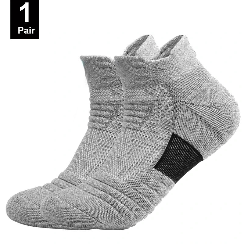 1/3 Pairs Anti-slip Football Socks Men Cotton Sock Short Long Tube Soccer Basketball Sport Socks Breathable Sock