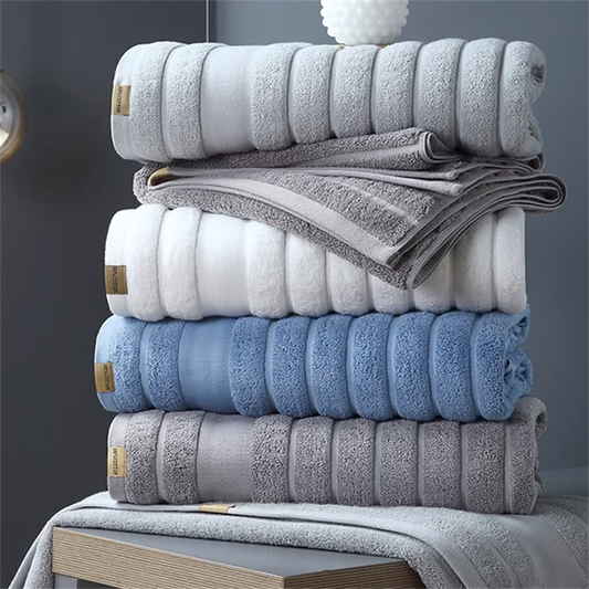 100% Cotton Face Towels Bathroom Fast Drying Absorbent Towel Travel Gym Sports Soft Thickened Beach Towels For Home 35x75 cm