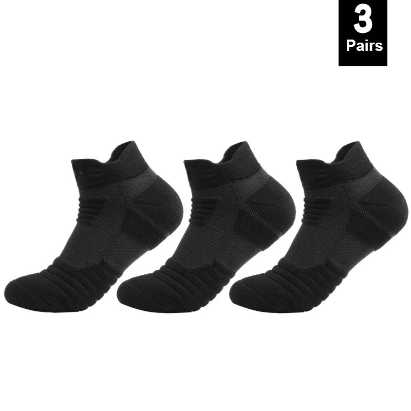 1/3 Pairs Anti-slip Football Socks Men Cotton Sock Short Long Tube Soccer Basketball Sport Socks Breathable Sock