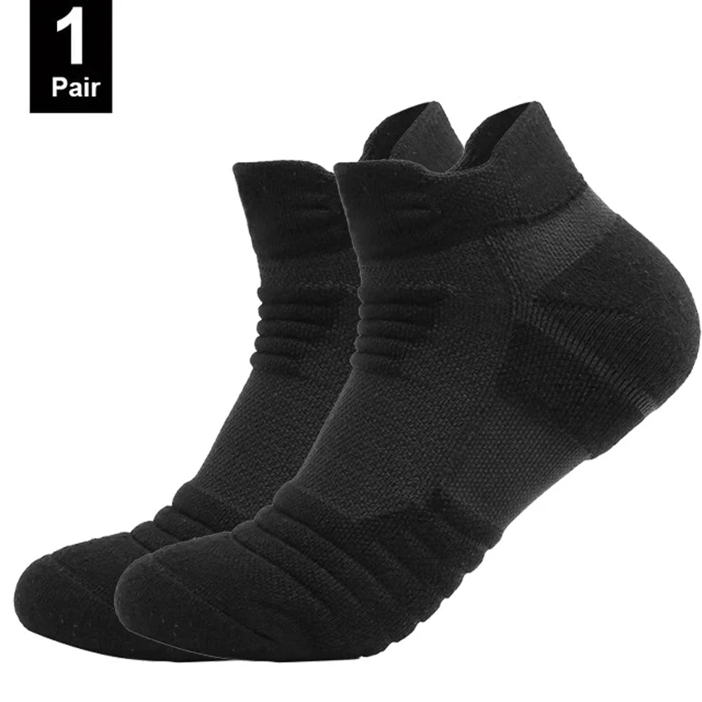1/3 Pairs Anti-slip Football Socks Men Cotton Sock Short Long Tube Soccer Basketball Sport Socks Breathable Sock
