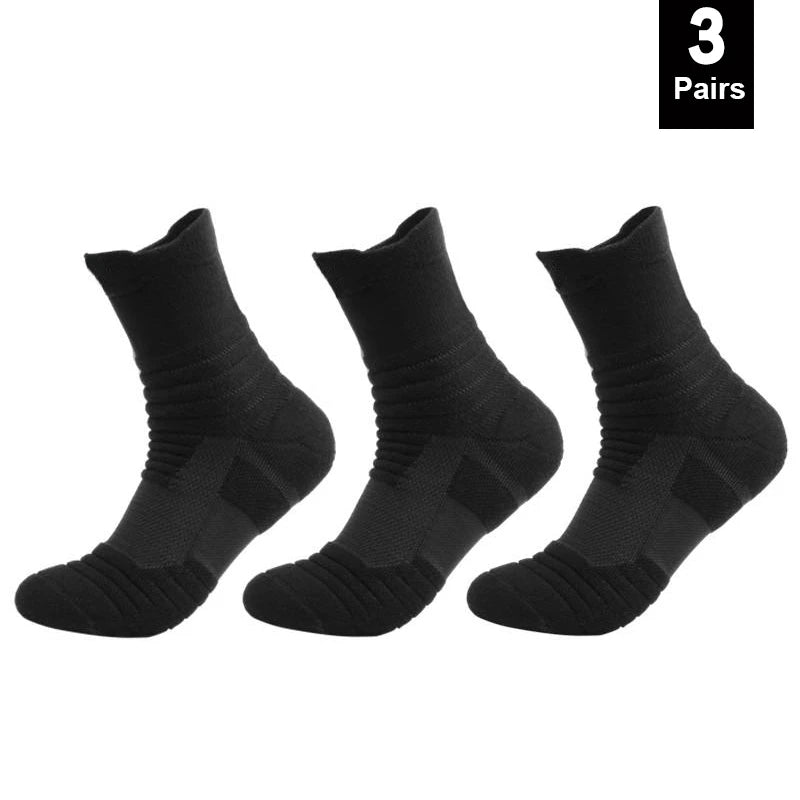 1/3 Pairs Anti-slip Football Socks Men Cotton Sock Short Long Tube Soccer Basketball Sport Socks Breathable Sock