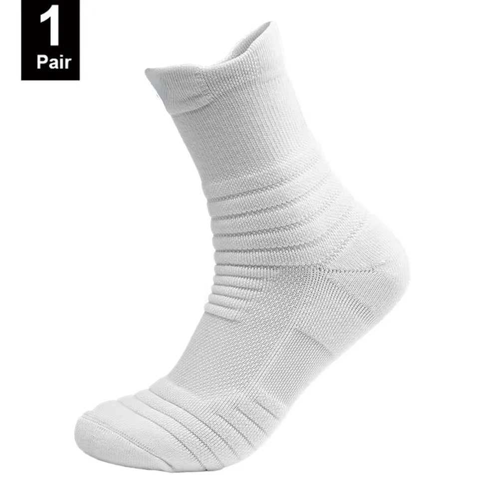 1/3 Pairs Anti-slip Football Socks Men Cotton Sock Short Long Tube Soccer Basketball Sport Socks Breathable Sock